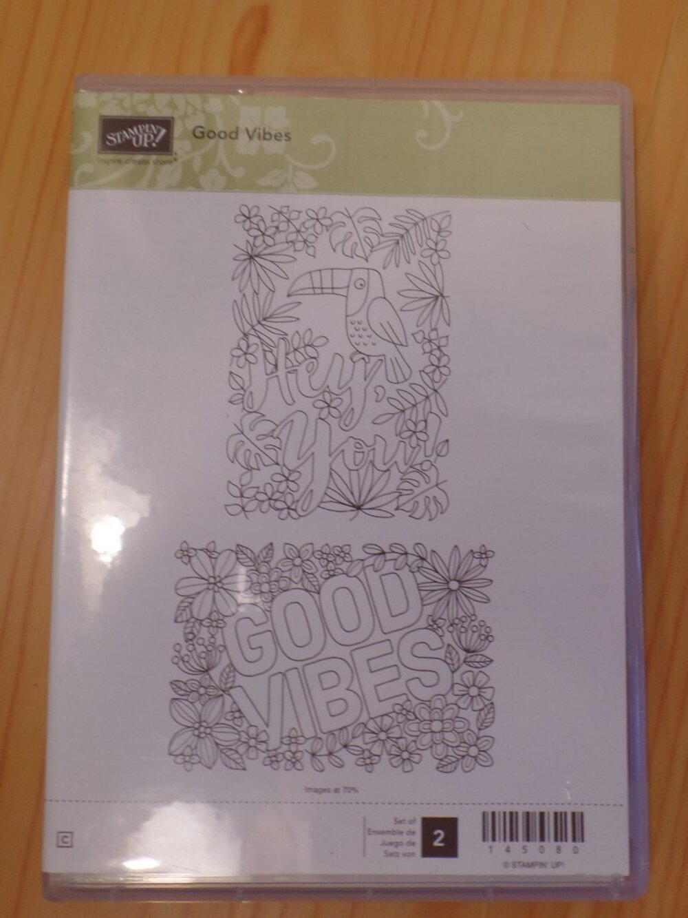 Stampin Up! Good Vibes Stamp Set  New-Unmounted